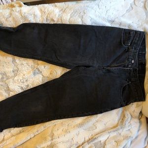 Black Levi straight leg jeans